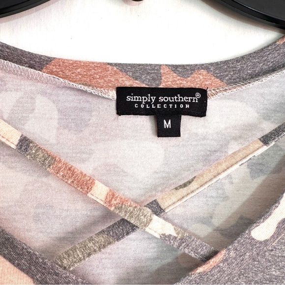 Simply Southern Collection Women’s Camouflage Sequin Long Sleeve Tunic Shirt - Picture 8 of 11